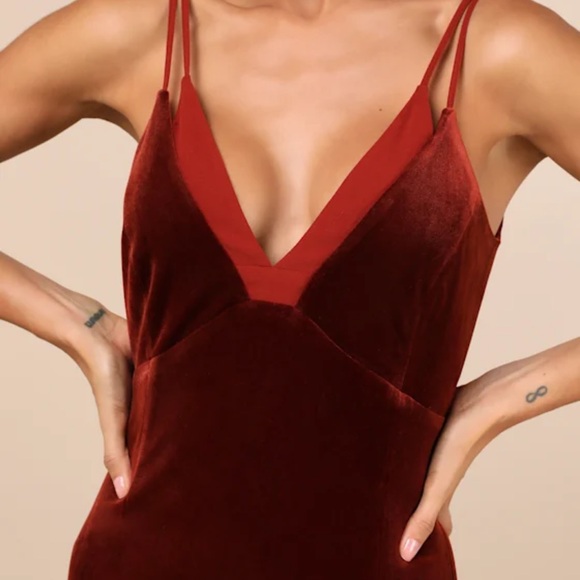 Lulus Rust Dress - Picture 4 of 9